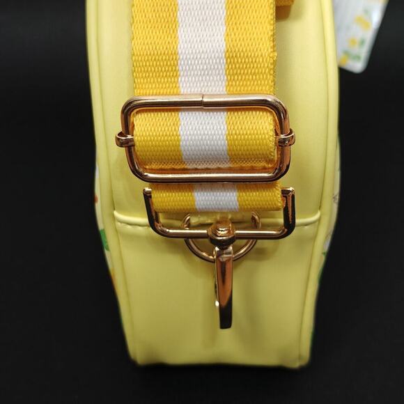 San-X Rilakkuma Bear Lemon Purse Crossbody Pouch Bag with Strap Yellow Green NWT - Picture 7 of 10